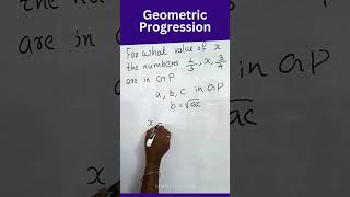 Sequence and series class 11 Geometric progression mathstricks mathshorts [upl. by Rieger]