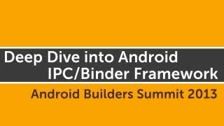 Deep Dive into Android IPCBinder Framework [upl. by Ahsimak]