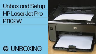 Unboxing and Setting Up the HP LaserJet Pro P1102W Printer  HP [upl. by Laurella]