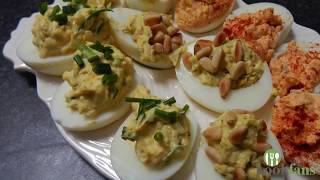 Gevulde eieren op drie manieren  Deviled eggs 3 ways [upl. by Selig376]