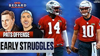 Patriots Offense STRUGGLES at Training Camp  Greg Bedard Patriots Podcast [upl. by Schroth]