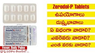 Zerodol P tablets UsesampSideeffects in telugu Best tablet for Body Pains with Fever ReviewTelugu [upl. by Arezzini734]