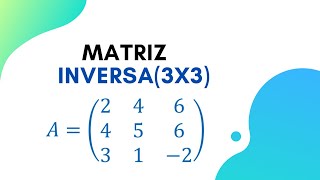 Cómo hallar una matriz inversa 3x3  Por GaussJordan  Paso a paso [upl. by Eekcaj]