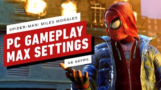 SpiderMan Miles Morales  14 Minutes of PC Gameplay at Max Settings 4K 60FPS [upl. by Nnaegroeg]