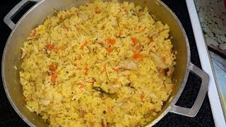 Season rice Jamaican Style How to make Jamaican season rice One pot menu [upl. by Idola]