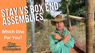 Fence End Assembly Showdown Steel Stay Vs Timber Box Which is Best for your Farm How to Build Both [upl. by Gnas]