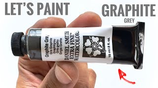 How to use Graphite Grey in a Watercolor Painting Tutorial for Beginners [upl. by Mable]