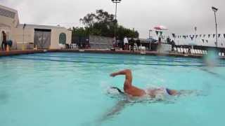 Freestyle Stroke Swim Technique for Single Leg Amputee [upl. by Annaik]