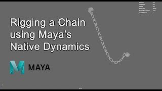 Rigging a chain in Maya 2017 Dynamics [upl. by Ahmad297]