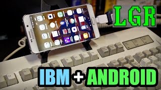 Using an IBM Model M keyboard on a Smartphone [upl. by Yuma]