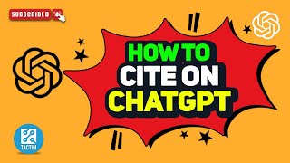 How to cite on ChatGPT 2024 [upl. by Luis]