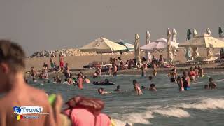 Eforie Sud Beach Pe plaja in Romania La mare in Romania Septembrie [upl. by Marline]