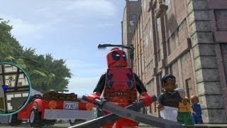 LEGO Marvel Super Heroes PS4  Deadpool Free Roam Gameplay [upl. by Novaat445]