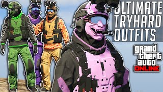 GTA 5 Online TRYHARDRnG OUTFITS AFTER PATCH 154 CLOTHING GLITCHES NOT MODDED Cay Perico [upl. by Zaller]