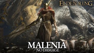 Malenia Boss Fight No Damage amp No Parry Elden Ring [upl. by Gromme]