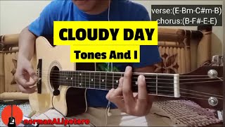 TONES AND I  Cloudy Day Guitar Cover  Chords amp Tutorial  normanALipetero [upl. by Nyleve]