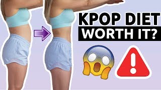 I TRIED A KPOP DIET  BEFOREAFTER RESULTS  WORTH IT LOST 1 KG A DAY [upl. by Aliahs680]