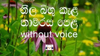 Neela Bingu Kela Karaoke without voice නීල බිඟු කැල [upl. by Eellac]