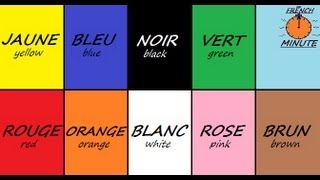 Learn French with Jublie2  French Colors The French Minute [upl. by Coady117]