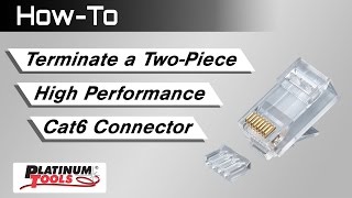 How To  Terminate a TwoPiece High Performance Cat6 Connector [upl. by Adrianna961]