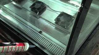 How to Change the Glass of Refrigerated Bakery Cake Display Case [upl. by Rodrique612]