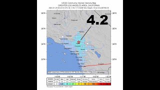 42 earthquake likely foreshock hits the Los Angeles Basin  WARNING 62 earthquake is likely in [upl. by Lodovico]