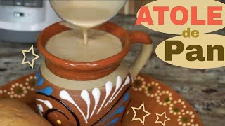 ATOLE de PAN con CAFE 3 leches💕y Atole Tres leches de Chocolate 💕Atole de galletas o pan [upl. by Ezra]