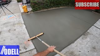 Concrete Driveway Addition Partial DIY [upl. by Cumings]