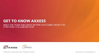 Complia Health  Get To Know Axxess [upl. by Nitsruk]