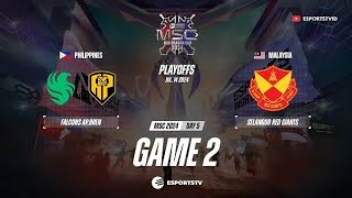 Falcons AP Bren vs Selangor Red Giants GAME 2 GRAND FINAL MSC 2024  SRG VS FCAP ESPORTSTV [upl. by Chemash]