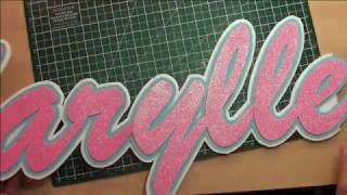 DIY  Easy letter cutout with styrofoam background TUTORIAL [upl. by Aciretehs]