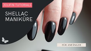 DIY Shellac Maniküre  step by step Anleitung [upl. by Ahtnamys]