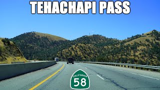 CA58 East Bakersfield to Mojave California  Driving Over Tehachapi Pass to the Mojave Desert [upl. by Stichter]