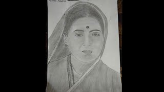 How to draw Ramabai Ambedkar easy  stepbystep  Pencil Sketch [upl. by Rouvin]