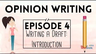 Opinion Writing for Kids  Episode 4  Writing a Draft Introduction [upl. by Grantham]