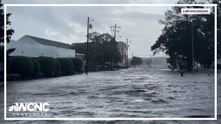 Dangerous flooding impacts Carolina coast [upl. by Khai569]