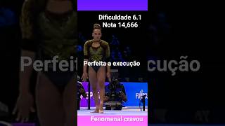 Dificuldade 61solo a fenomenal Rebeca Andrade com execução perfeita ginástica artística gymnast [upl. by Levania965]