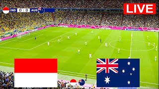 INDONESIA VS AUSTRALIA Live Streaming I Kualifiaksi Piala Dunia 2026 Siaran Langsung  simulasi PES [upl. by Favrot]