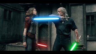 The Witcher with LightSabers Geralt vs Renfri [upl. by Verras425]