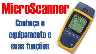 MicroScanner equipamento de verificação de cabo UTP e coaxial da Fluke Networks [upl. by Tait]