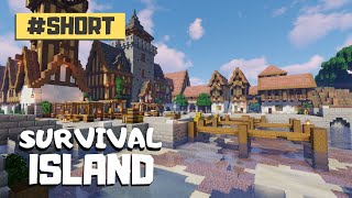 Minecraft My Survival Island Journey So Far Shorts [upl. by Ettelorahc]