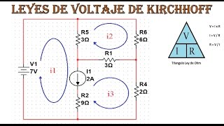 Supermallas  análisis de circuitos LVKejercicio 3 [upl. by Alael]