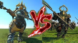 Kholek Suneater VS Chosen of Nurgle Great Weapons Total War Warhammer 3 [upl. by Ik]