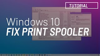 Windows 10 fix print spooler problems [upl. by Cyn]