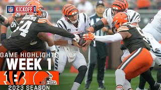 Cincinatti Bengals vs Cleveland Browns  2023 Week 1 Game Highlights [upl. by Larrad781]