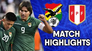 Bolivia vs Peru  Matchday 5 Highlights  CONMEBOL South American World Cup Qualifiers [upl. by Anilrats]