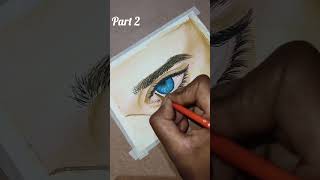 Reqlist Eye Painting realisticpaintings realisticeyepainting realisticdrawing watercolor [upl. by Llehcnom]