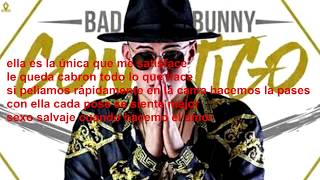 contigo bab bunny lyrics letra [upl. by Ociram468]