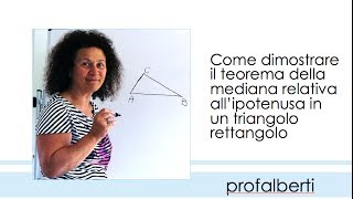 Mediana di un triangolo rettangolo [upl. by Petronia]