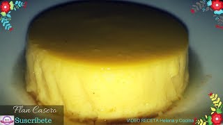 Flan Casero Solo 3 ingredientes  Postres economicos Recetas Dulces [upl. by Netsud]